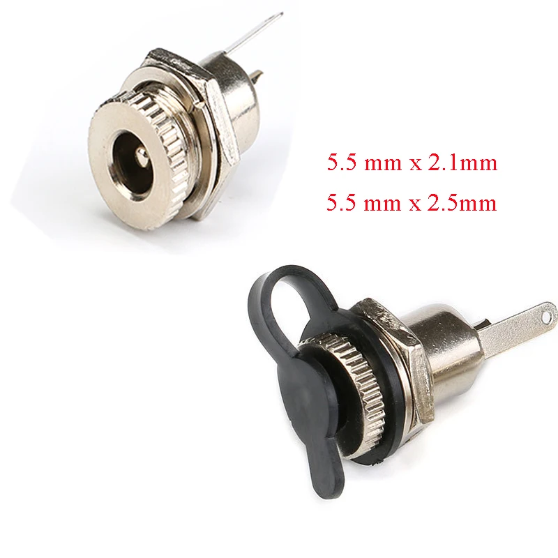 5.5*2.1 5.5*2.5 DC099 5.5 Mm X 2.1mm 2.5mm DC Power Jack Socket Female Panel Mount Connector Metal