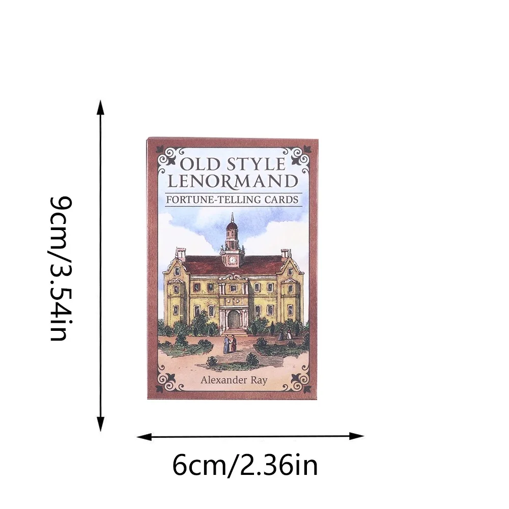 올드 스타일 Lenormand 점술 타로 카드 영어 버전 A 38 오라클 데크 운세 운명 Borad Games 카드 놀이
