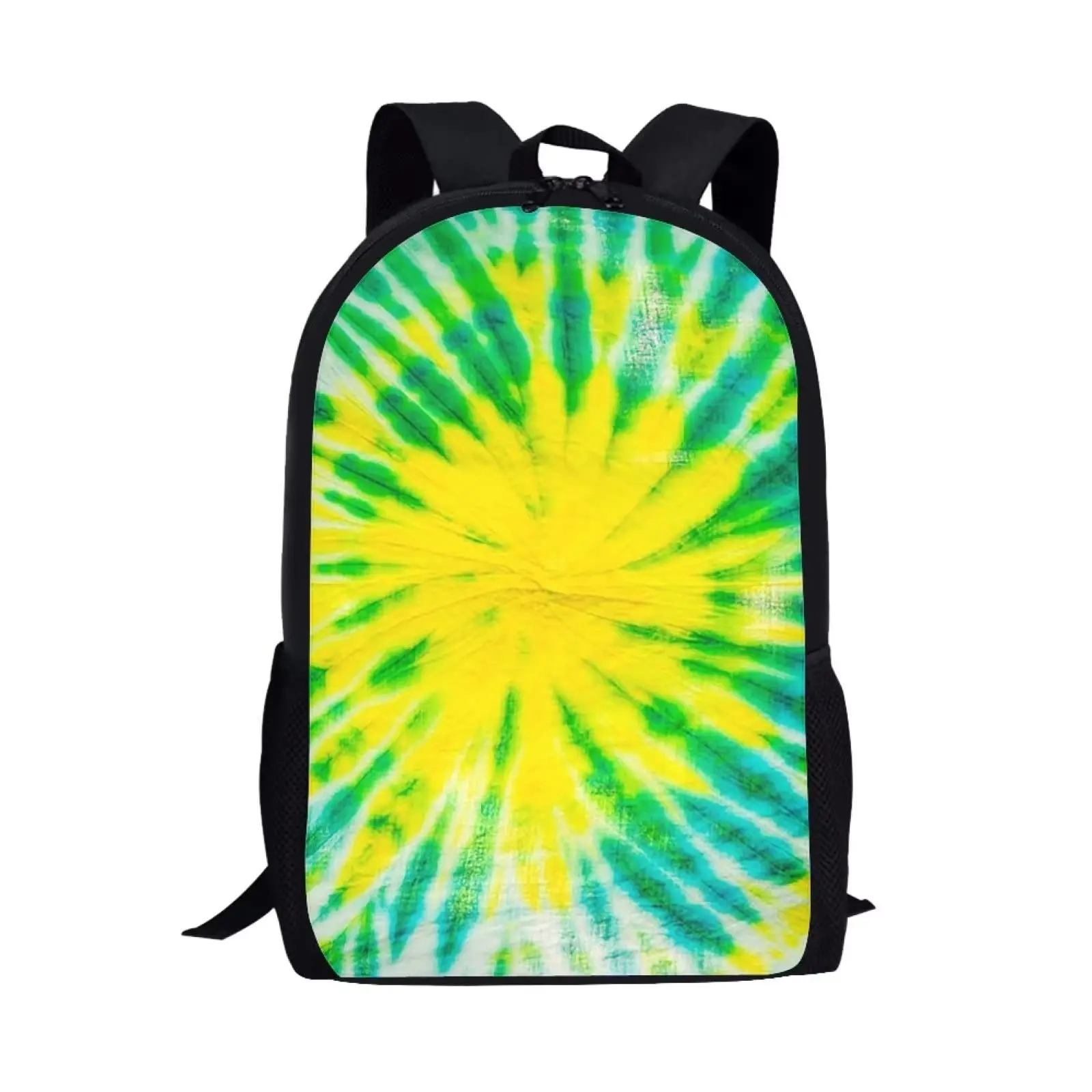 Marineblauwe Tie Dye Print Schooltas Kinderen Student Laptop Rugzak Voor Middelbare School Tieners Meisjes Boekentassen Reizen Dagrugzak