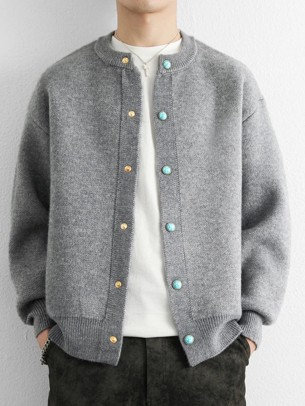 

2025 New Spring Autumn Winter Knitted Sweater ex Loose Open Cardigan Casual Sle Soft Polyester Fiber Long Sve