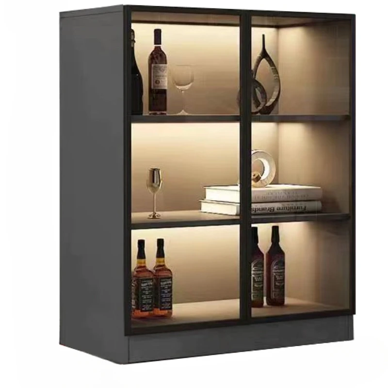 Aluminum alloy sideboard, figure cabinet, wine cabinet decoration, living room customization, waterproof, fire, easy to clean