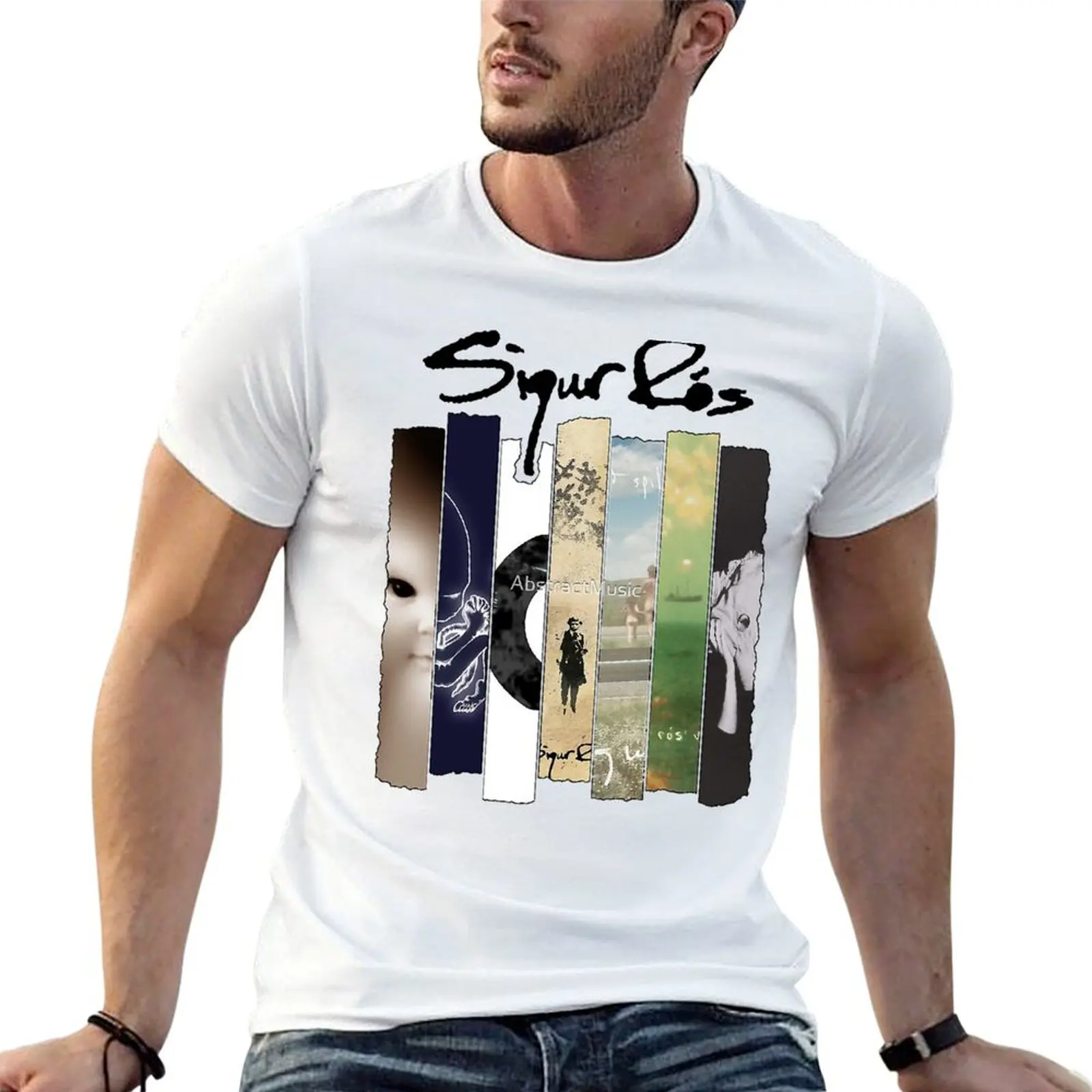 Sigur Ros - Discography T-Shirt Heavy Duty Casual Work Tee