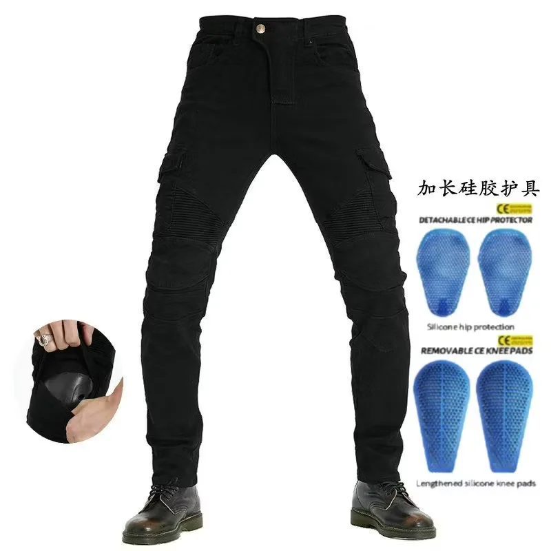 New trendy racing and motorcycle riding pants, daily hot selling motorcycle pants with protective gear for casual men's riders