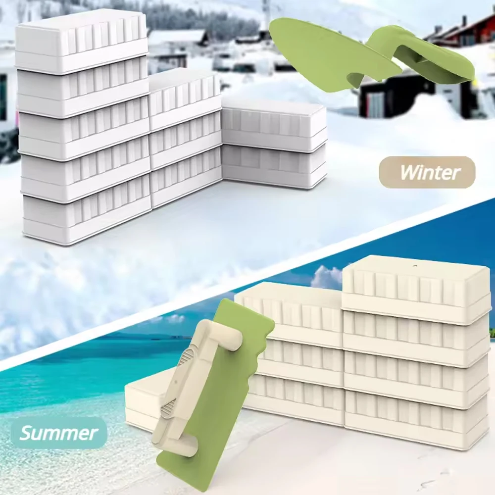 Children Beach Toys Shovel Sandbox Castle Building Sand Brick Walls Molds Tools Winter Outdoor Snow Play Games Kids Sands Toys