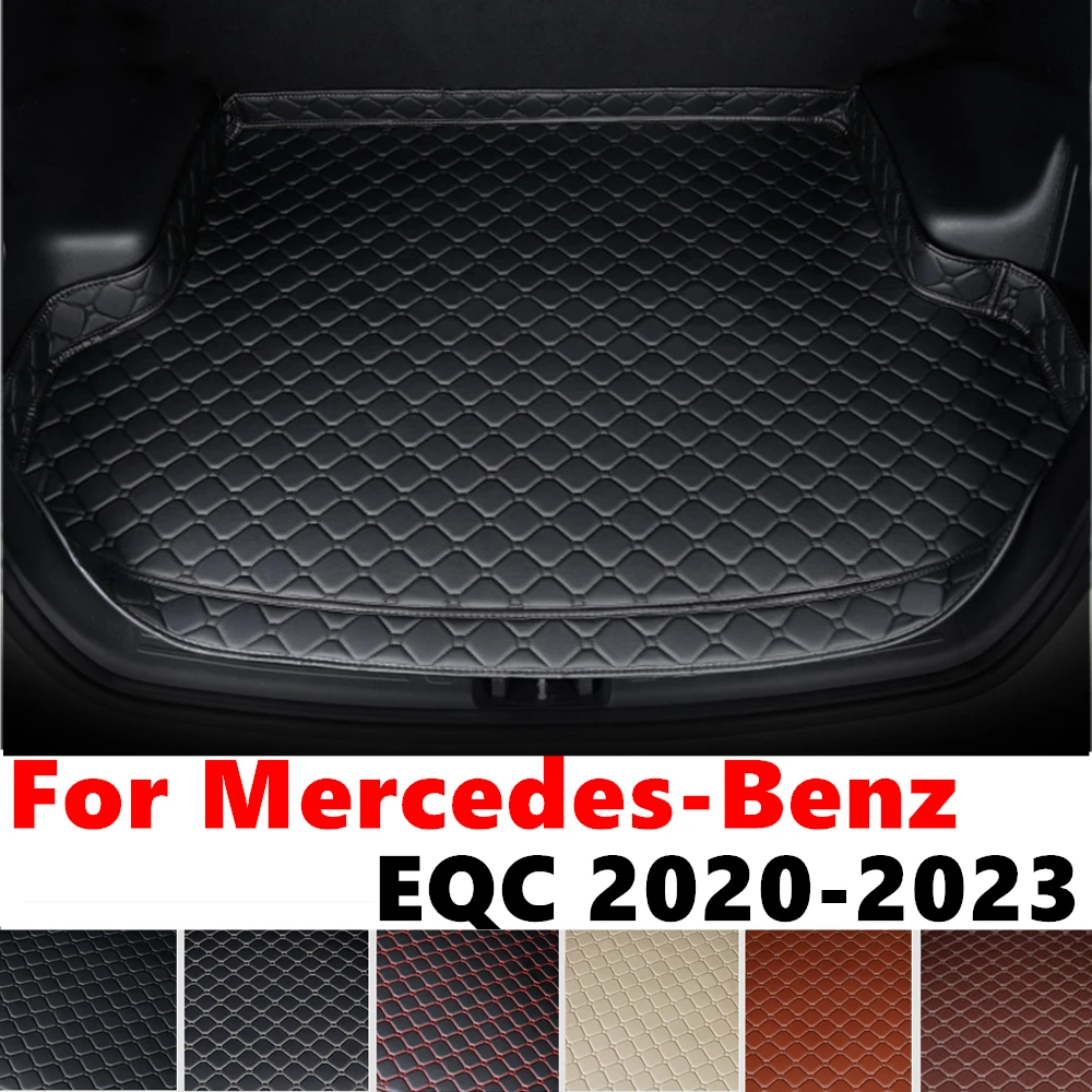 High Side Car trunk mat for Mercedes-Benz EQC 2023 2022 21 2020 Tail Boot luggage Tray Pad Rear Cargo Liner Interior Accessories