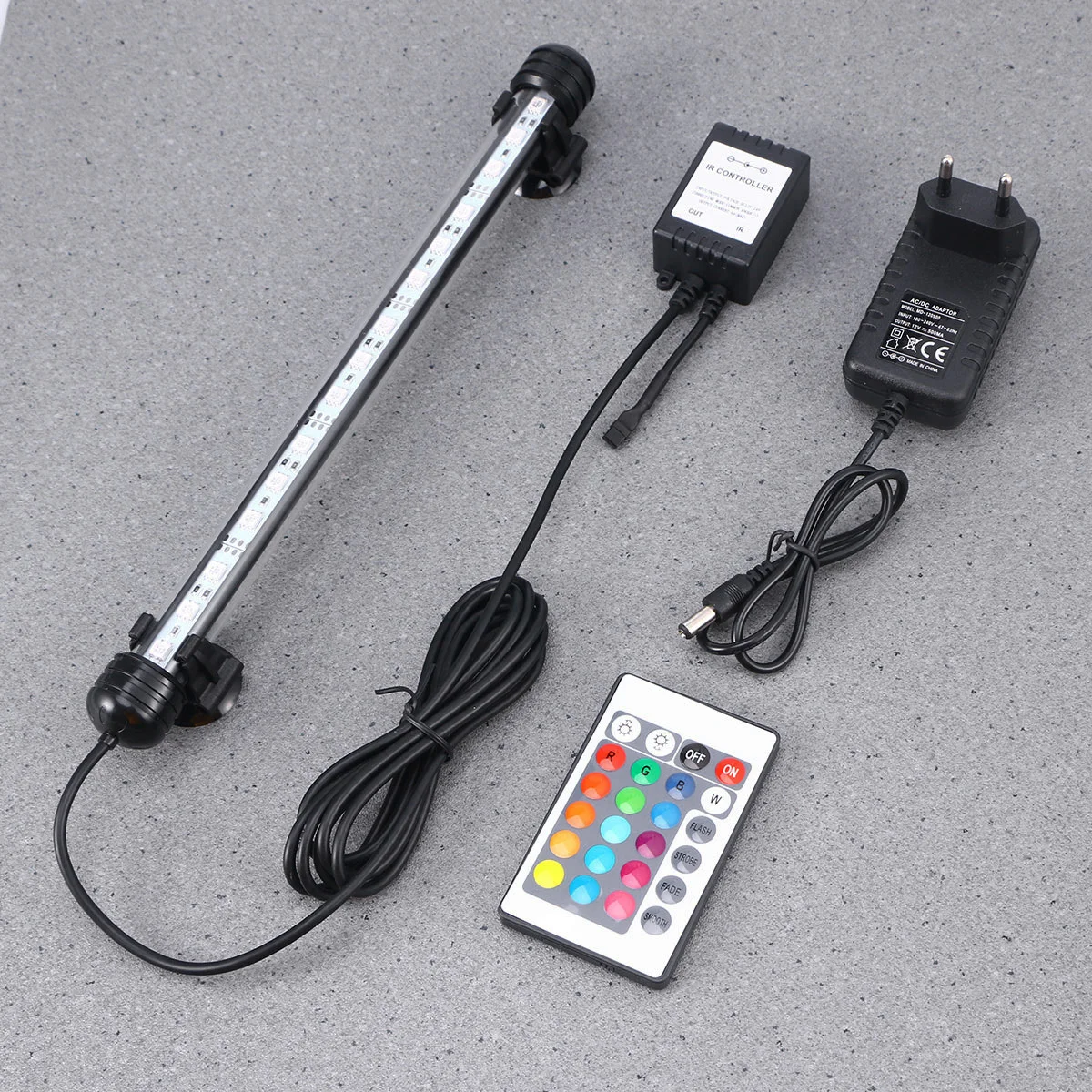 

Led Aquarium Light 28Cm Color Changing Submersible Fish Tank Lamp Remote Control Fade Strobe Flash Modes Underwater