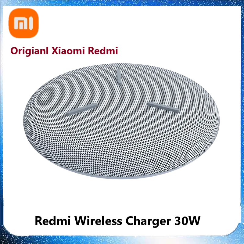 

Original Xiaomi Redmi Wireless Charger 30W Max With Cooling Fan Mini Charging Type C Fast Charge For Huawei iPhone Samsung Phone