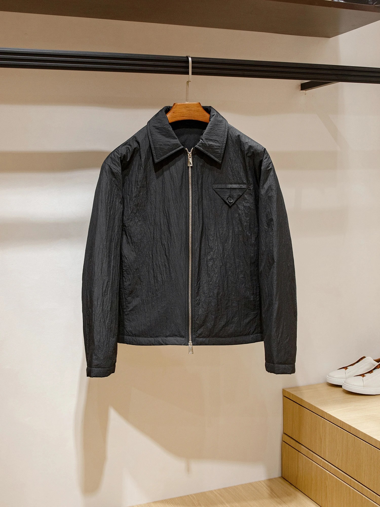 

Warm Winter Fashion New Snowy Men's Cotton Jacket Flip Collar Thermal Velvet Cotton Coat Thin Style Urban Casual Long Sleeve