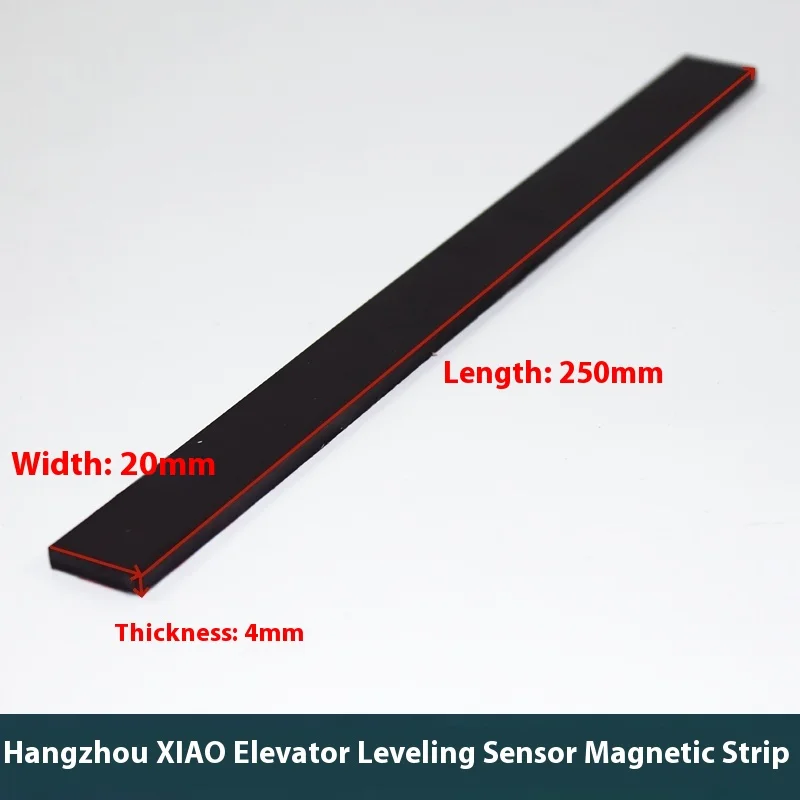 1 قطعة مستشعر تسوية المصعد شريط مغناطيسي 250x20x4 مللي متر متوافق مع ملحقات تركيب أنظمة المصعد Xio