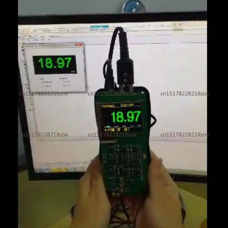 Ultrasonic thickness gauge/thickness testing/ ultrasonic tester with  A&B Scan and through coating and paint TM281DL