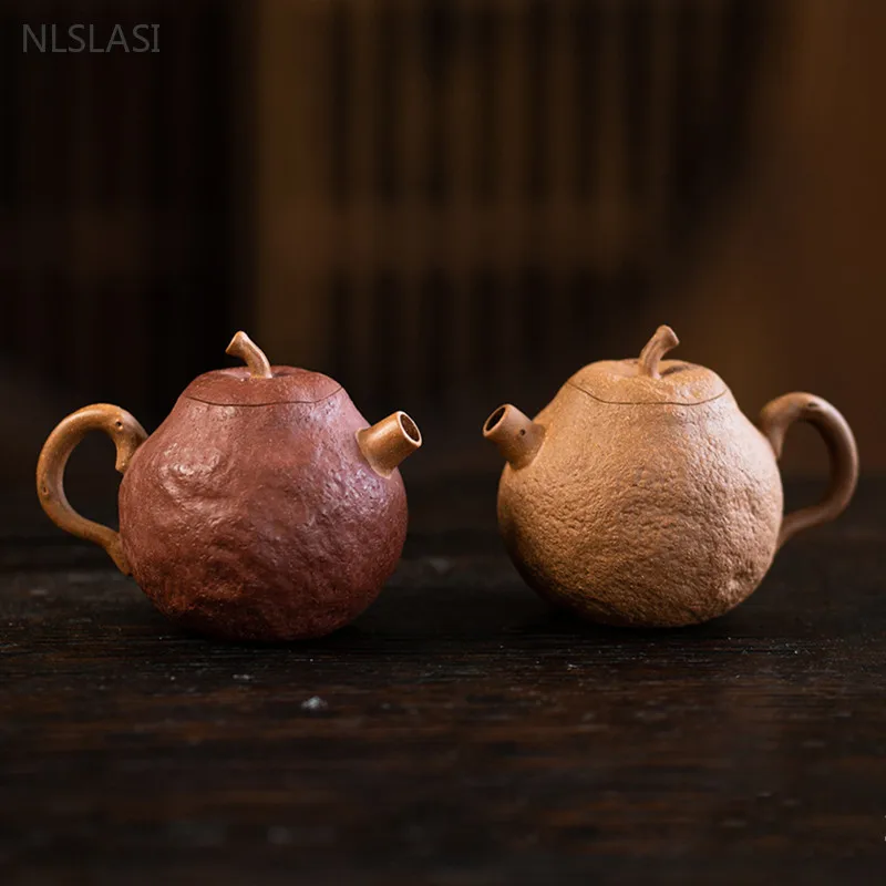 

90ml Handmade Yixing Purple Clay Teapot High Quality Filter Beauty Pot Raw Ore Zisha Tea Kettle Customized Tea Infuser