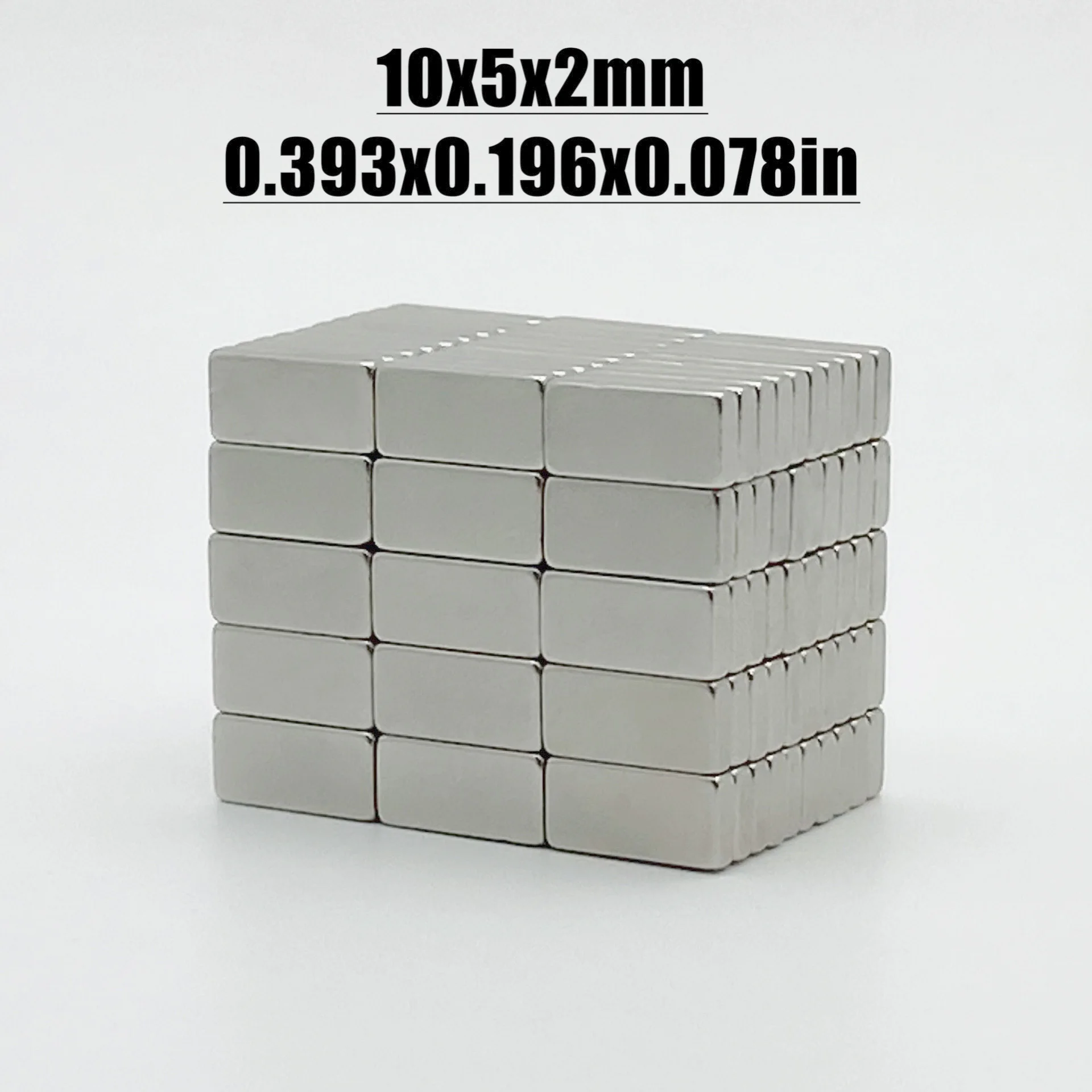 20-1000pcs 10x5x2mm Magnet Neodymium Magnet N35 NdfeB Permanent Magnetic Imanes Magnets Square Shape 10*5*2 Magnet Accessory