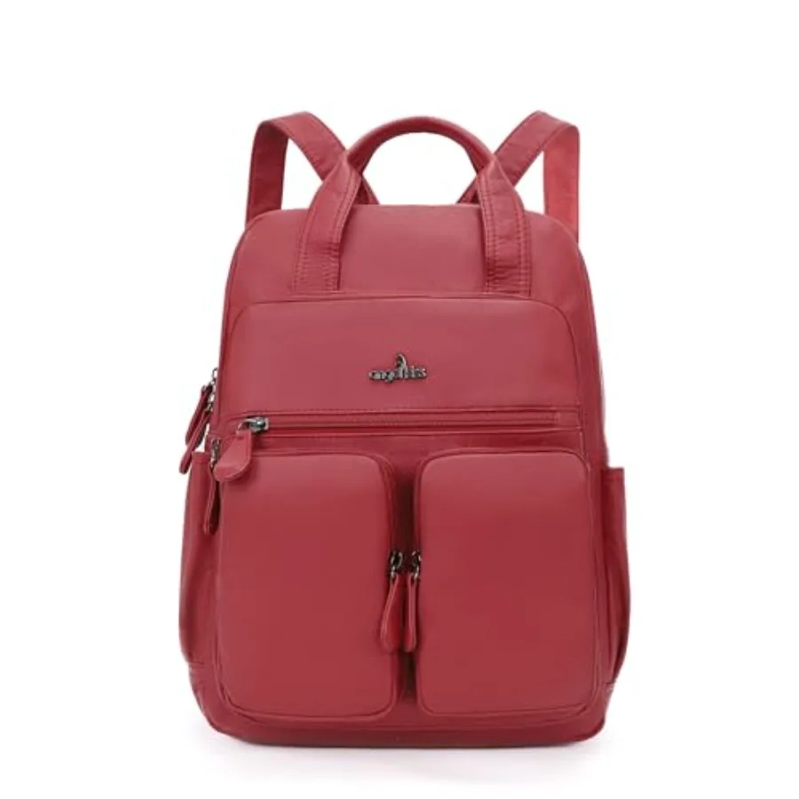 

Backpack Purse for Women Soft Washed Leather Multi Pocket Casual Travel Backpacks…