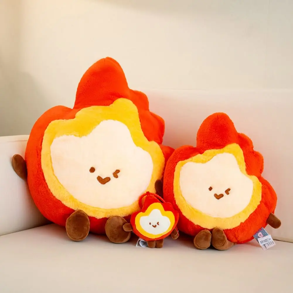 Soft Spark Elf Plush Toy Three Layers Cartoon Simulation Spark Elf Stuffed Toys Funny Flame Spark Elf Keychain Children