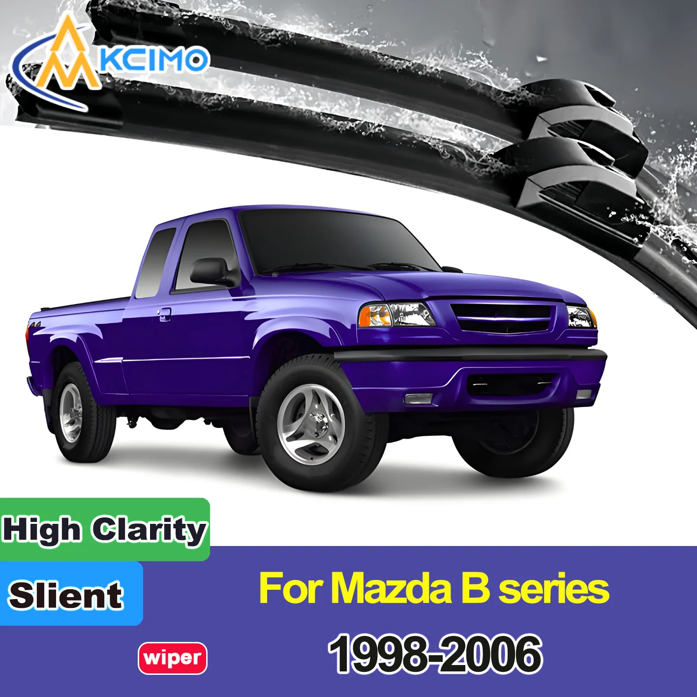 

2PCS New Front Windshield Wiper Blade for Mazda B series UN 1998-2006 Mazda Bravo/Mazda Fighter/Mazda Proceed Front Windshield