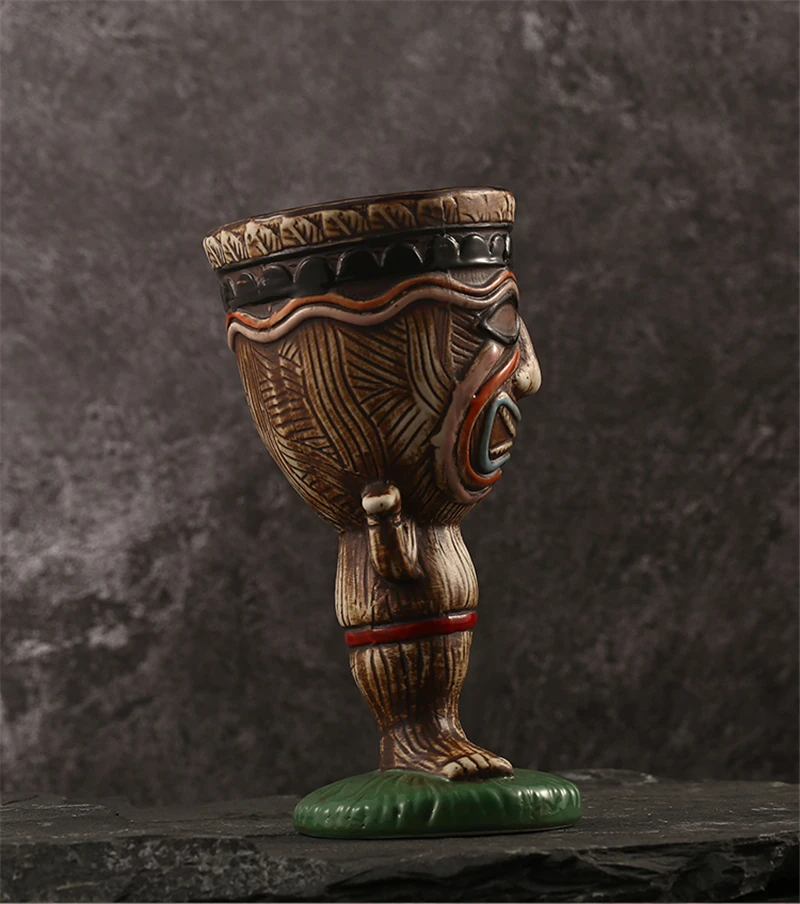 260 مللي السيراميك تيكي القدح الخزف الإبداعي البيرة النبيذ القدح كوب أدوات البار