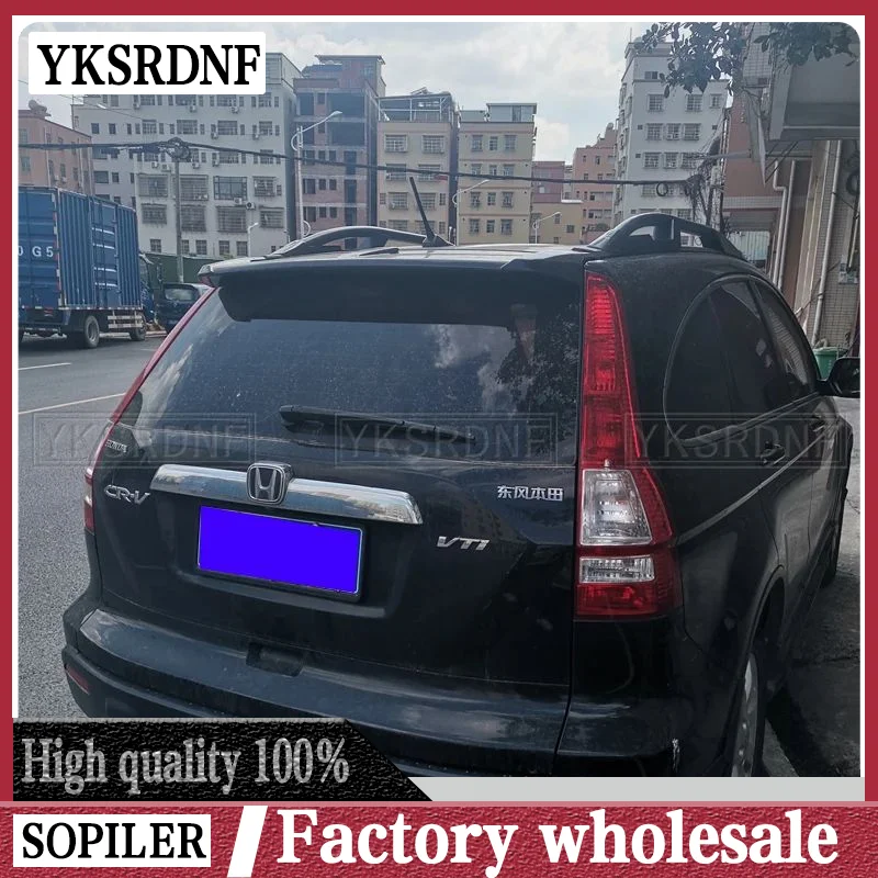 For Honda CRV Spoiler 2007 - 2011 Rear Trunk Lid Spoiler ABS Material CR-V rear wing spoiler Automobile Decoration with colour