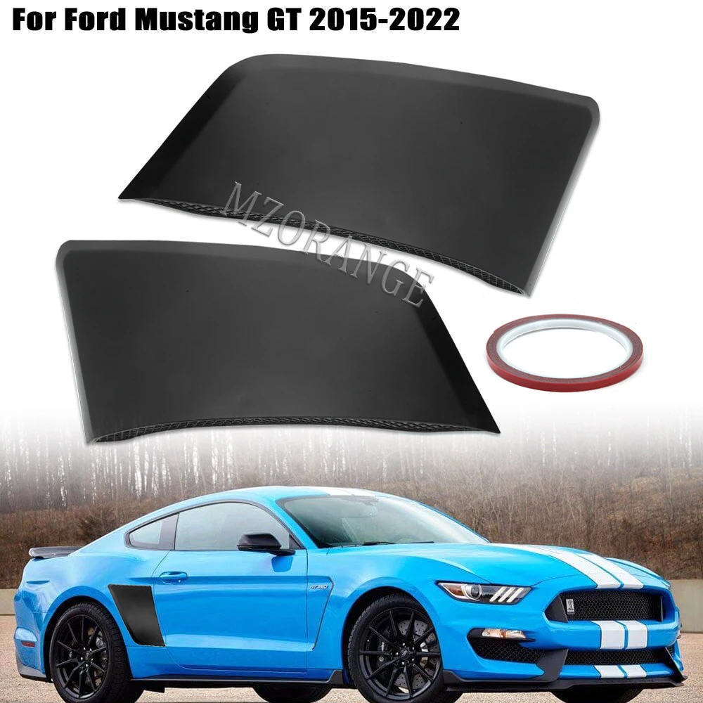 

Rear Fender Panel Side Body Flare Scoops Frame Cover for Ford Mustang GT 2015 -2022 ABS Black Accessories Exterior Decoration