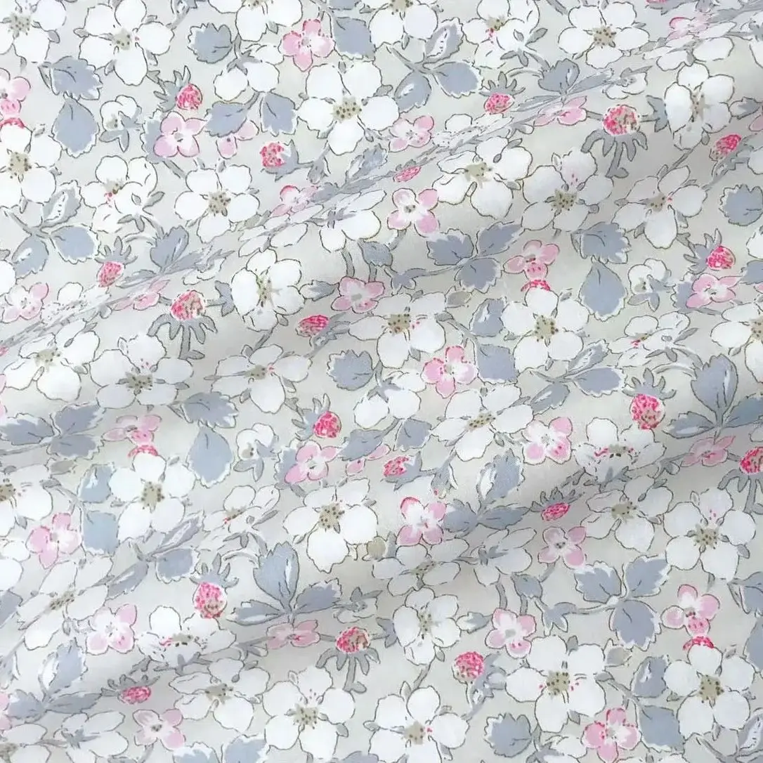 160x50cm Plaid Floral Twill Cotton Fabric 160g/m DIY for Children's Wear Bedding Quilt Home Decoration Checkered Print Fabric