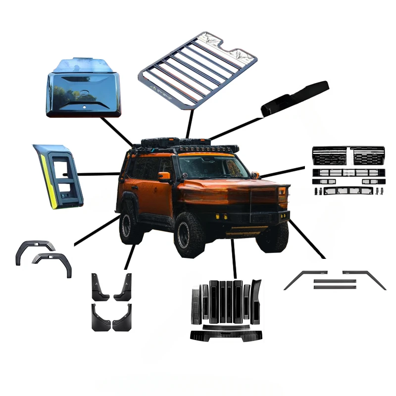 For Chery Jetour G700 Traveler G700 Car Racks Bumper Mud Guards Roof Spoilers Accessories
