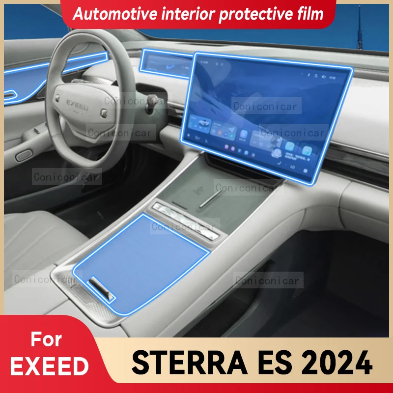 

Для EXEED STERRA ES 2024 Защитная пленка для салона автомобиля центральной консоли приборной панели наклейка против царапин аксессуары