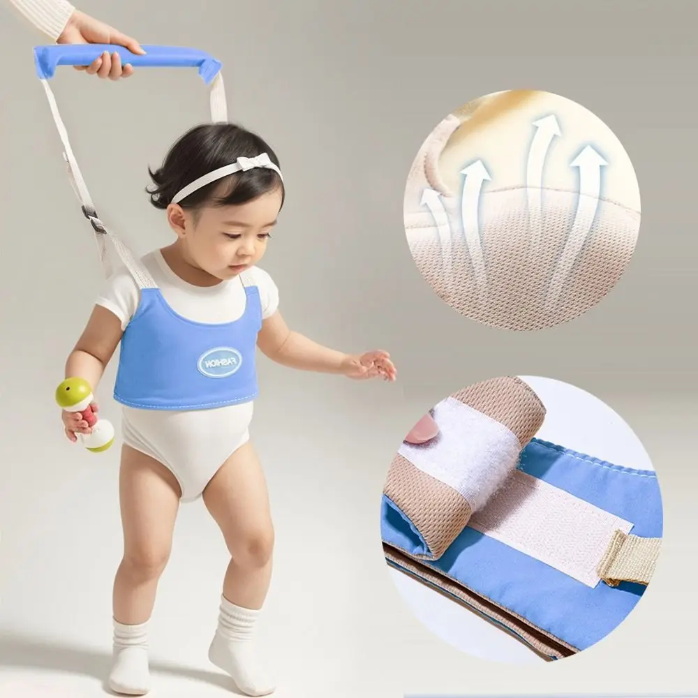 

Adjustable Baby Walker Belt Handheld Safety Infant Walking Harness Breathable Multifunctional Walking Assistant Strap for Kids