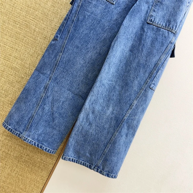 Bild 7: Damenjeans: Neue High-Waist Slim Fit Straight Leg Hosen für den Sommer 2026 – Retro Pure Cotton Wide Leg Denim-Hosen