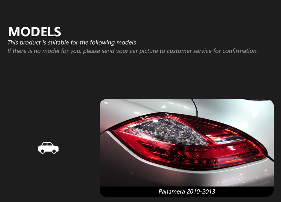 AKD Tail Lamp for Porsche Panamera 970.1 970.2 LED Tail Light 2010-2013 Rear Fog Brake Turn Signal Automotive Accessories