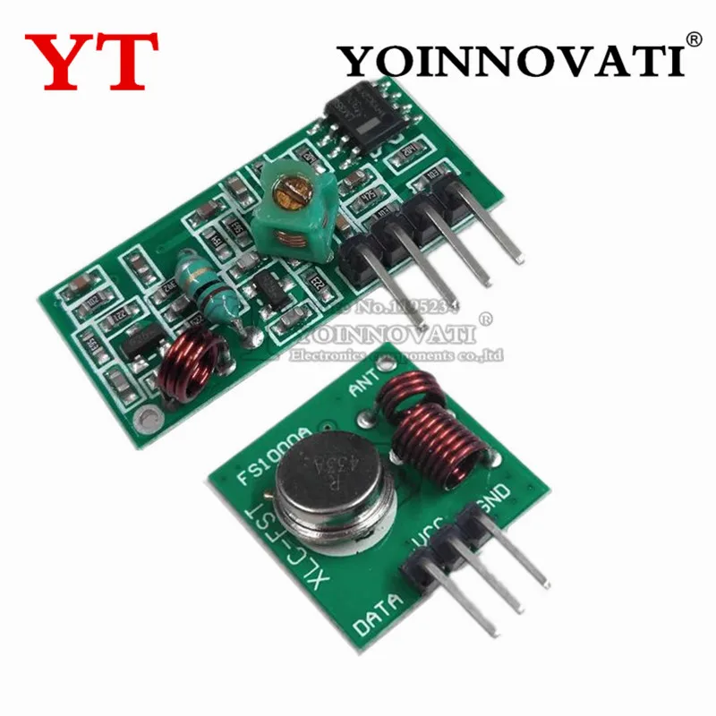 433Mhz 315MHZ RF Wireless Transmitter Module and Receiver Kit DC 5V 315 433 Mhz Wireless Module
