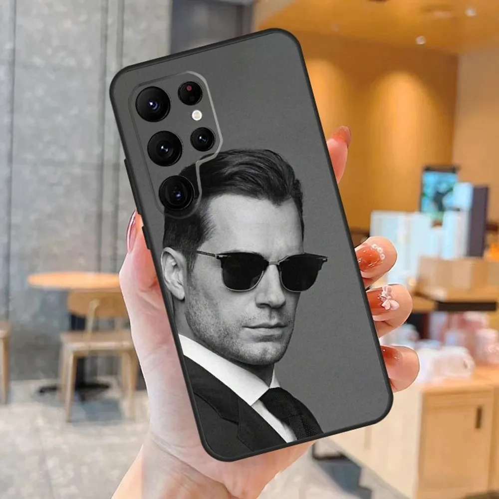 Actor H-Henry C-Cavill Phone Case For SamsungS24,S23,S22,S21,Ultra Pro S10,S30Plus,S9,20lite Black Cover