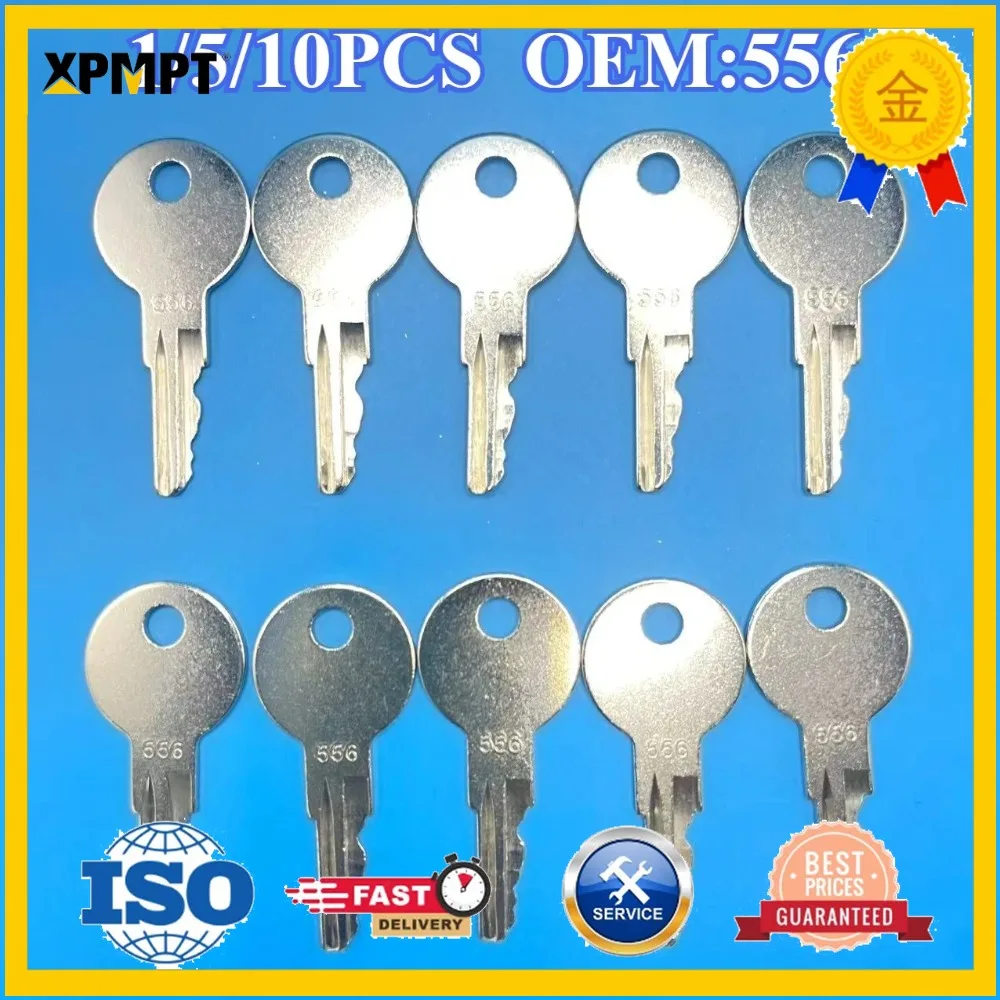 1/5/10PCS 556 Ignition Keys 642628 For F Skid Steer Loader L35 L120 L125 L140 L150 L160 L170 L175 L180