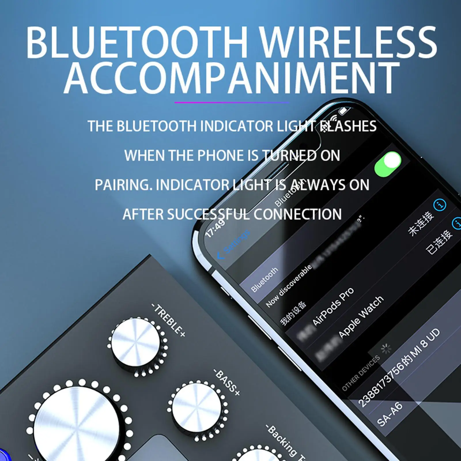 

BM800 Sound Card Voice Changer with Effects Bluetooth Audio Mixer 800mAh