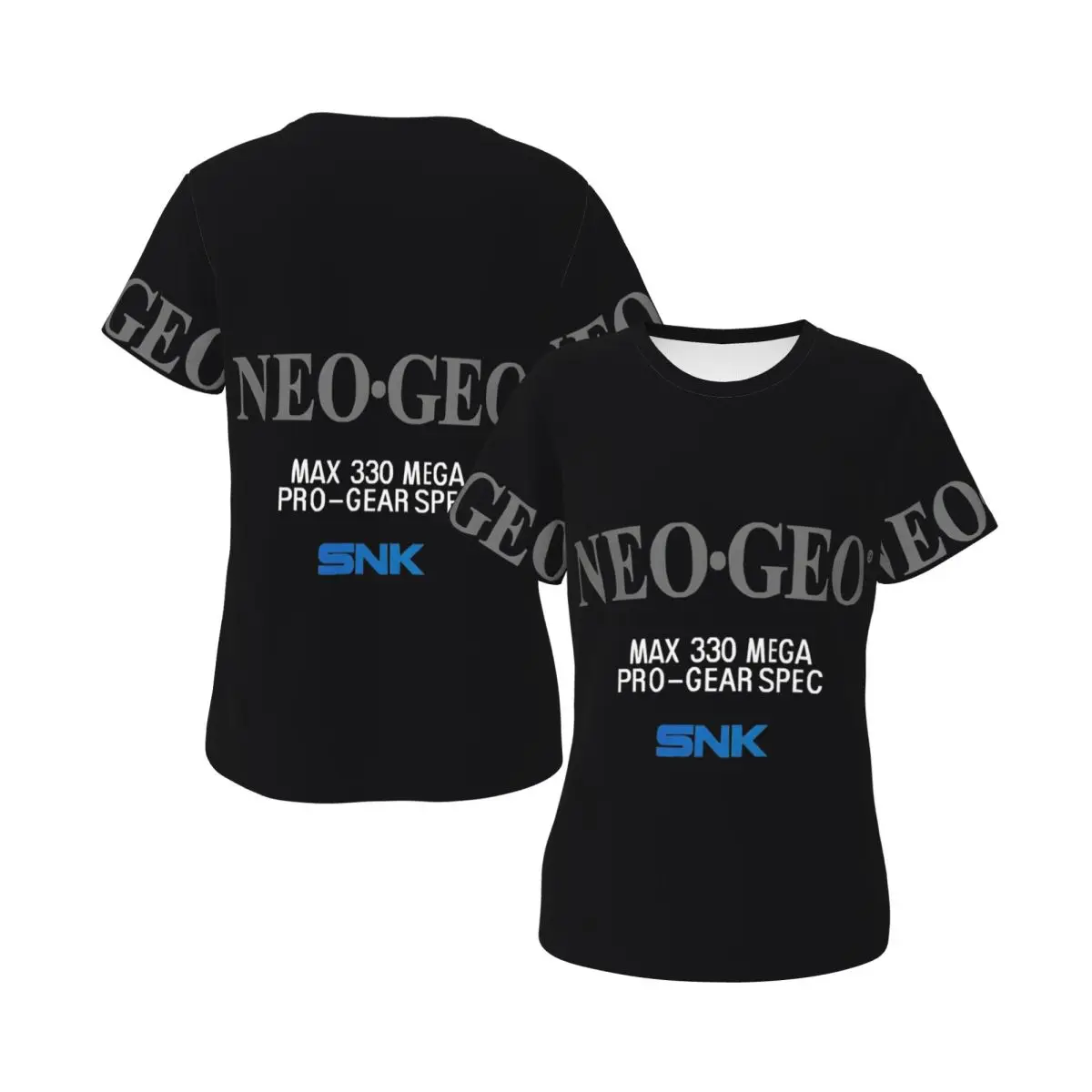 Camiseta Neo Geo Logo Neogeo Arcade para mujer, camisetas de cuello redondo, ropa de calle, camisetas cortas para mujer, ropa de verano, Tops