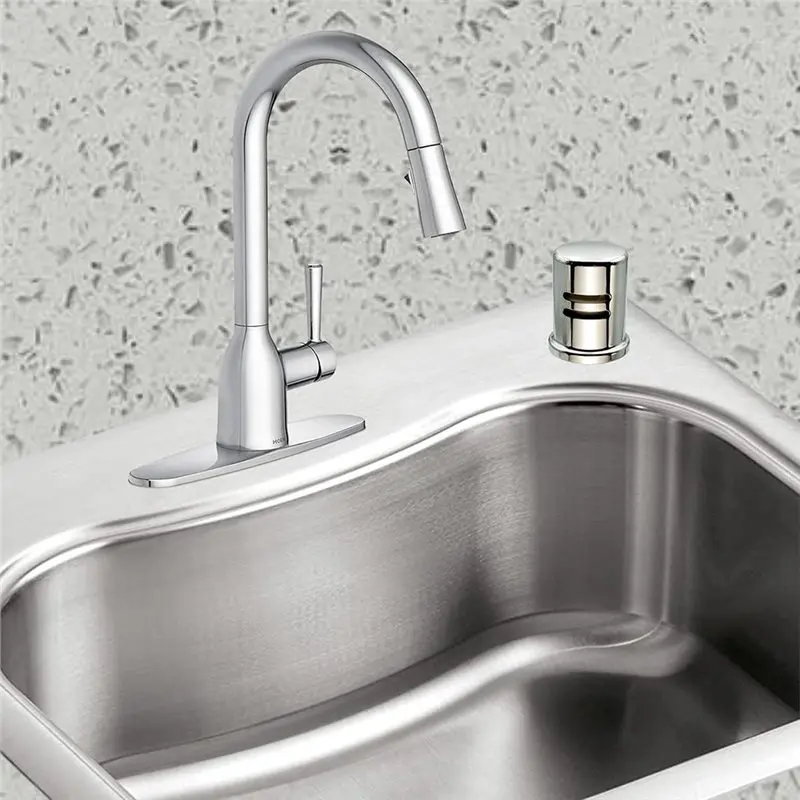 B82B-Dishwasher Air Gap Kit With Escutcheon Cover, Prevent Backflow For Kitchen Sink Dishwasher Drain System