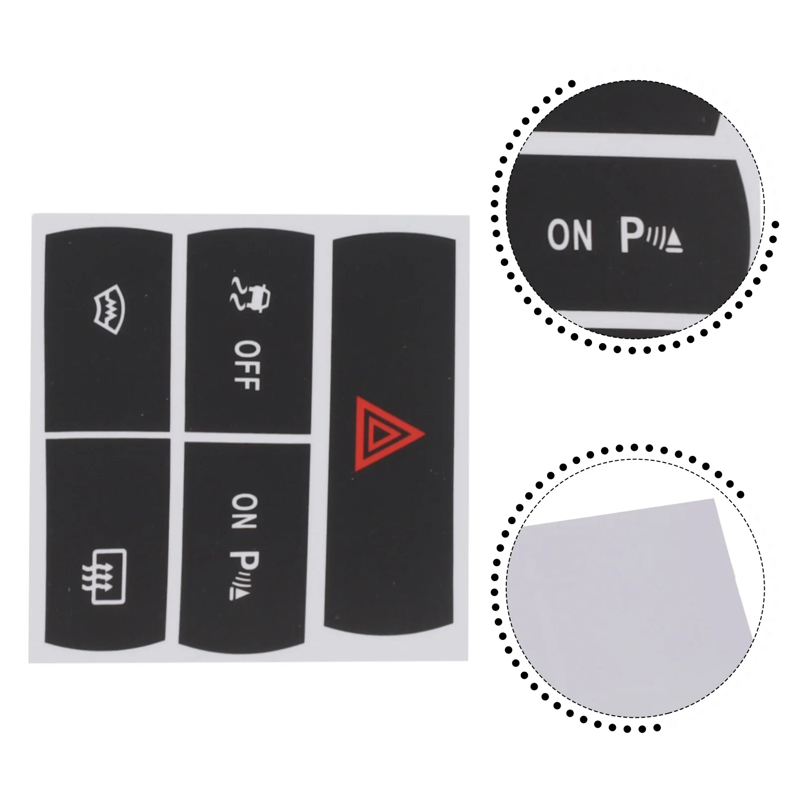 Botão de pressão decalques reparação adesivos reparação automotiva adesão firme interior de alta qualidade penetração de luz reduzida