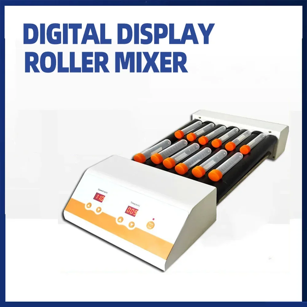 Multi Tube Roller Mixer, Rolling Mixer, Blood Sampling Oscillator, Digital Display Adjustable Blood Mixer Laboratory