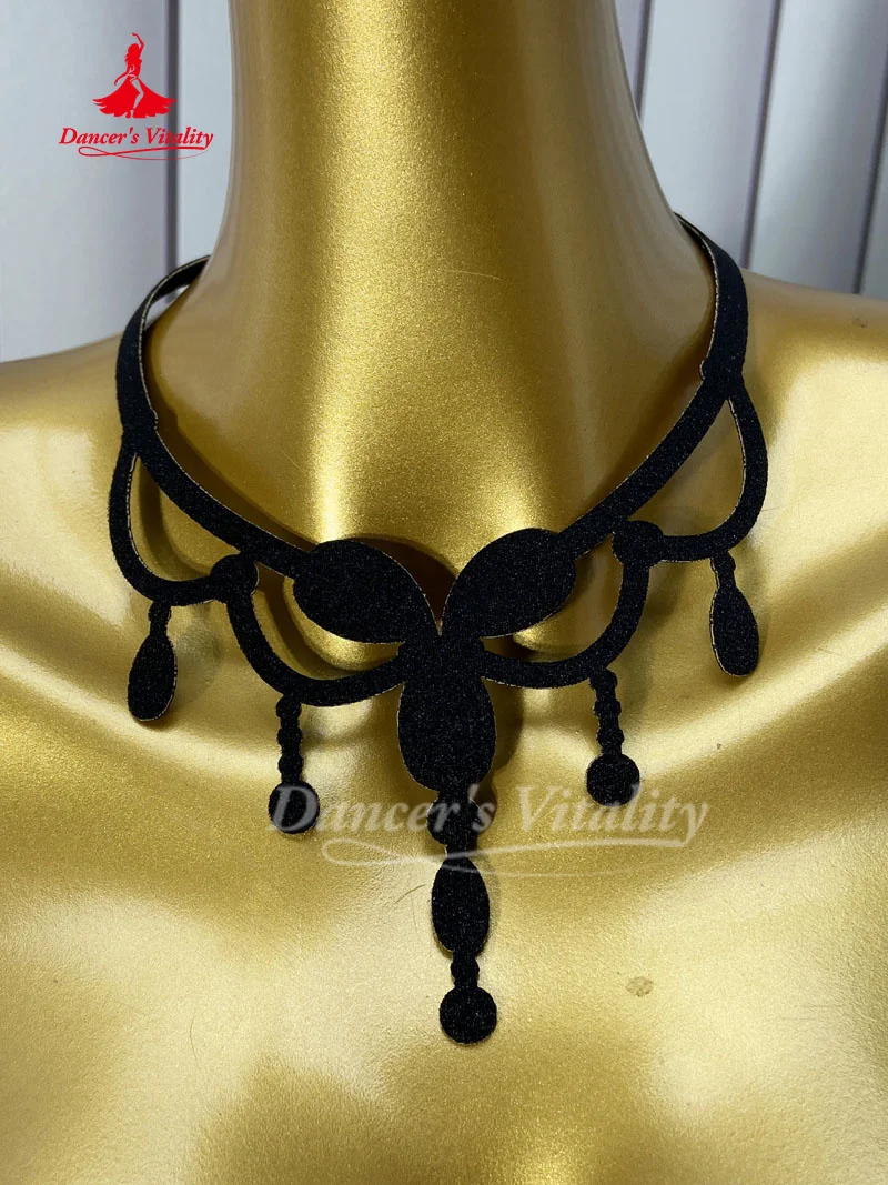 Belly Dancing Competition Accessories for Women's Senior AB Stones Necklace Adult and Girl Oriental Dance Performance Necklaces