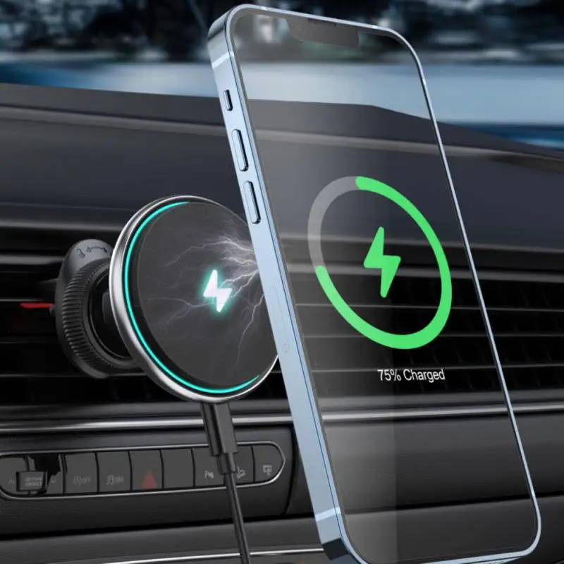 Wireless Chargers Car Vent Stand Phone Holder 15W Fast Charging Station For S21 S20 S10 12 13 14 Max Oppo