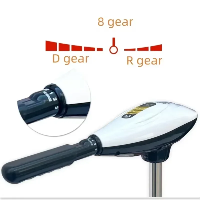 محرك كهربائي خارجي 12/24 فولت بدون فرشاة 18-88 رطل محرك التصيد الكهربائي قابل للطي من الفولاذ المقاوم للصدأ محرك القارب #3