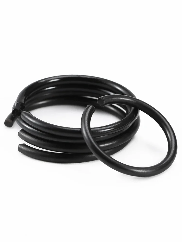 Diameter M4 M5 M6 M7 M8 M10 M12 M16-M140 For Shaft Wire Retaining Stop Ring Elastic 70 Manganese Snap Ring Round Wire Snap Rings