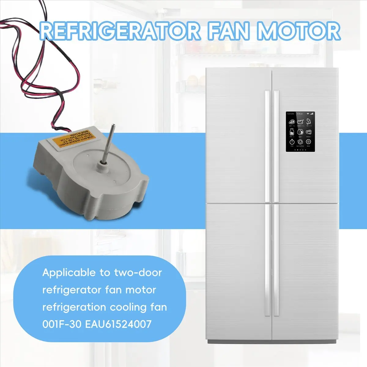 

(BAAY) Refrigerator Fan DC Cooling Motor ODM-001F-30 EAU61524007