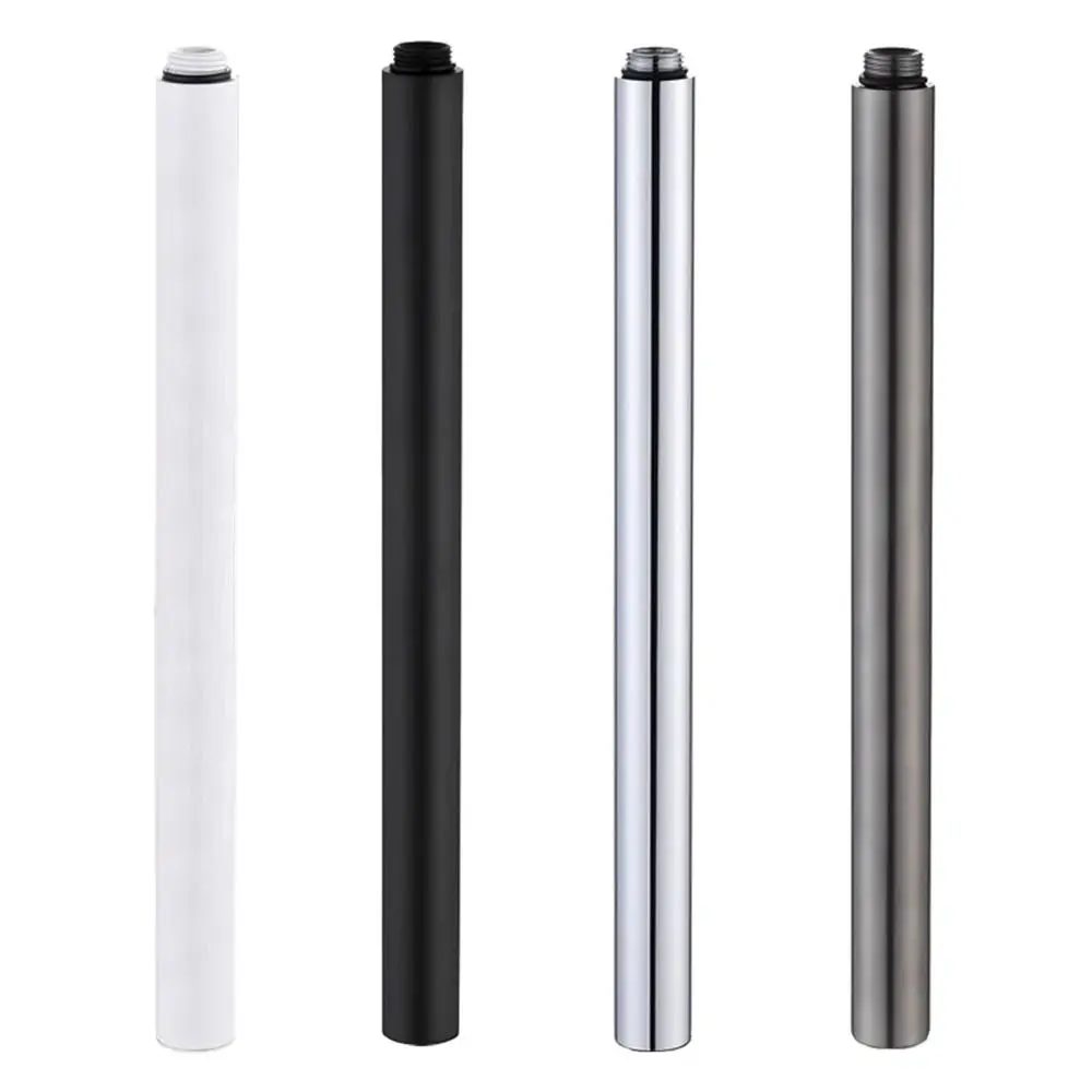 New Stainless Steel Shower Extension Rod Round 30cm Extension Tube Shower Extender