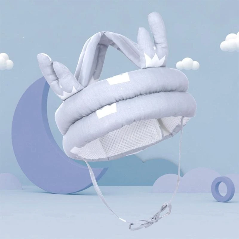 J15U الطفل المضادة للتصادم قبعة واقية خوذة أمان طفل قبعة لينة مريحة لأمن الرأس لحماية قبعة Adjus