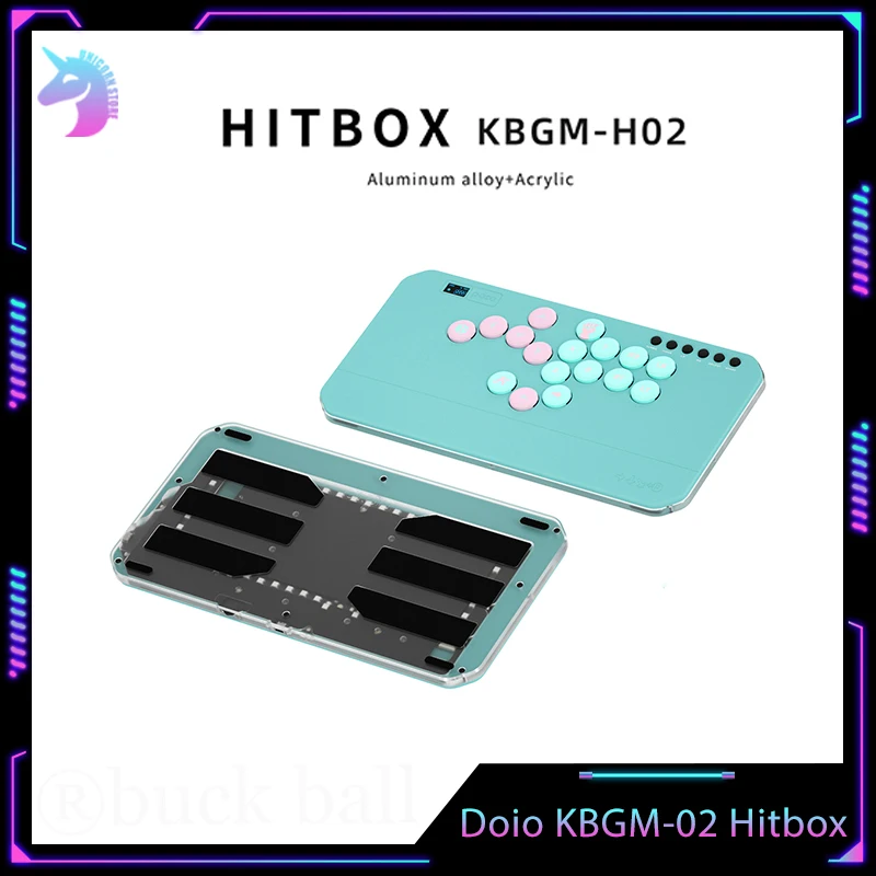 DOIO HITBOX KBGM-H02 Arcade Joystick Portable Aluminum Alloy Gaming Keypad Hot Swap Custom Key PS4 PS5 XBOX Switch PC Steam