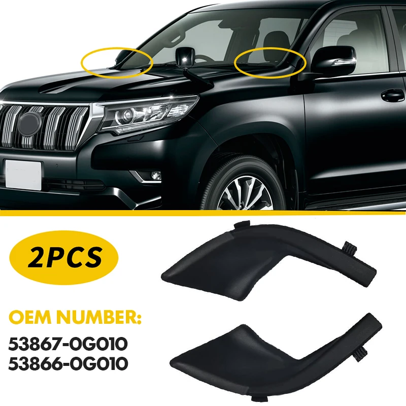 

Для Toyota Land Cruiser Prado LC120 LC150 2003-2020 Автомобильная обертка на лобовое стекло, угловая накладка, боковая накладка, крышка, аксессуары