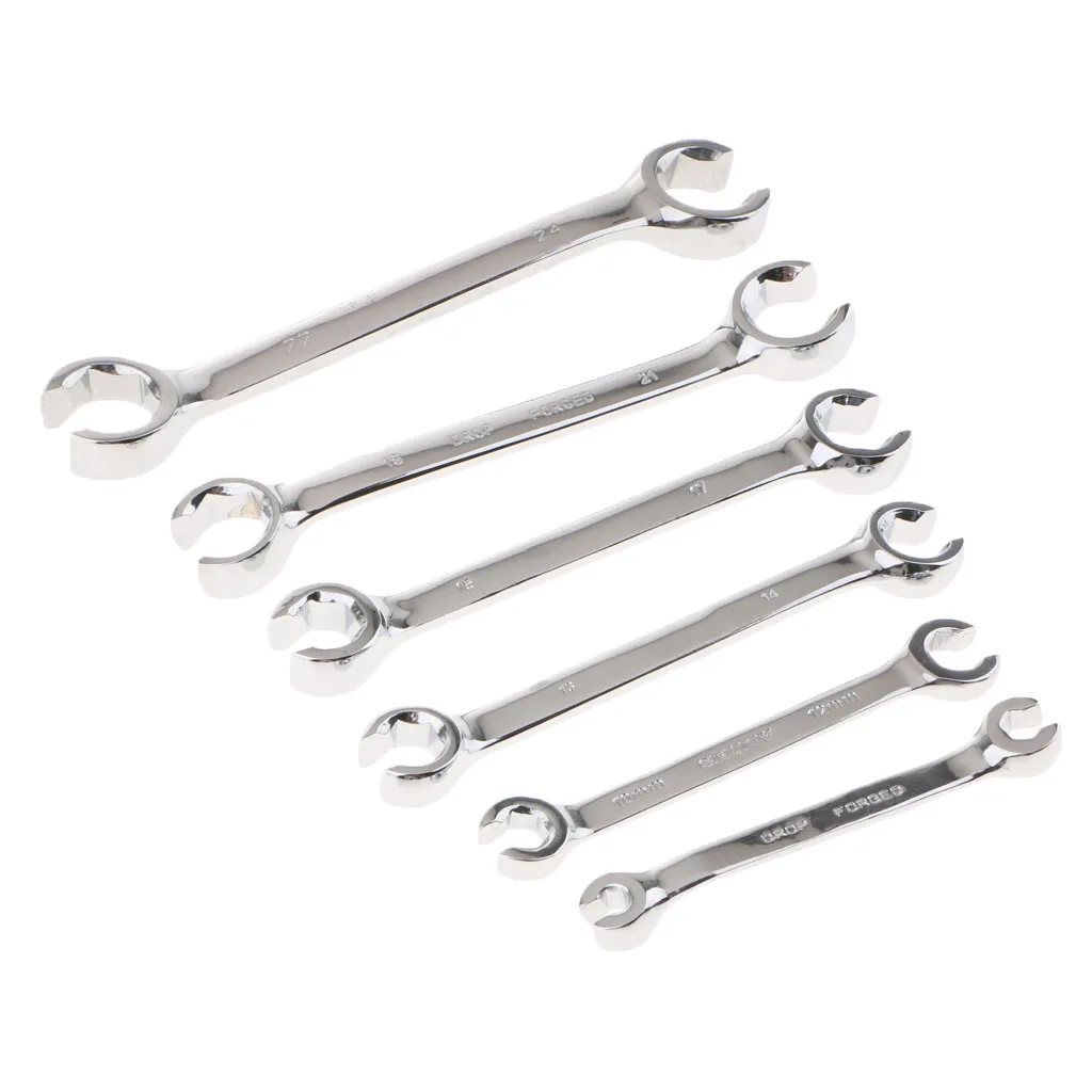 

6X Double End Flare Nut Wrench Spanner 6x8 10x12 13x14 15x17