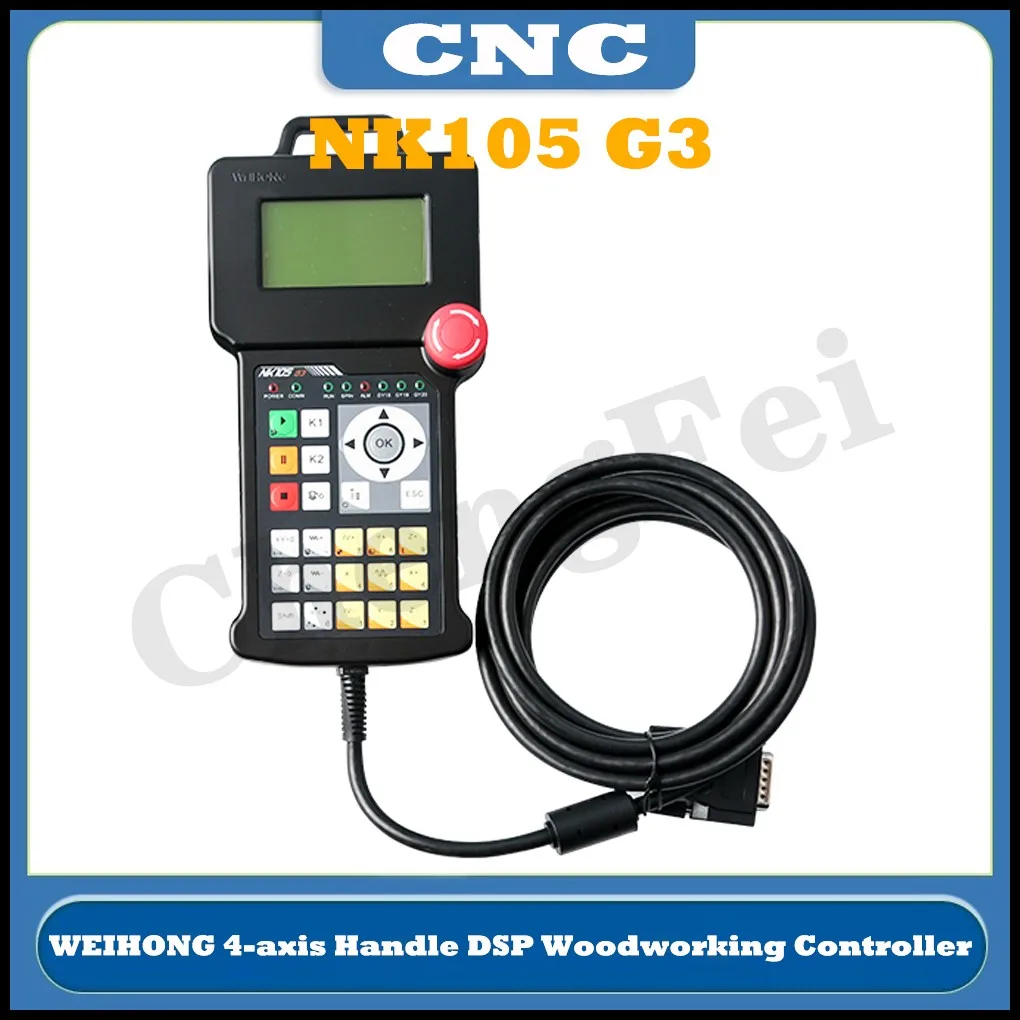 Mới Nhất Weihong Nk105 G3 Dsp Tay Cầm Điều Khiển 3 Trục 4 Trục Nc Phòng Thu Điều Khiển Chuyển Động Hệ Thống Cnc Router Tự Động công Cụ Đổi