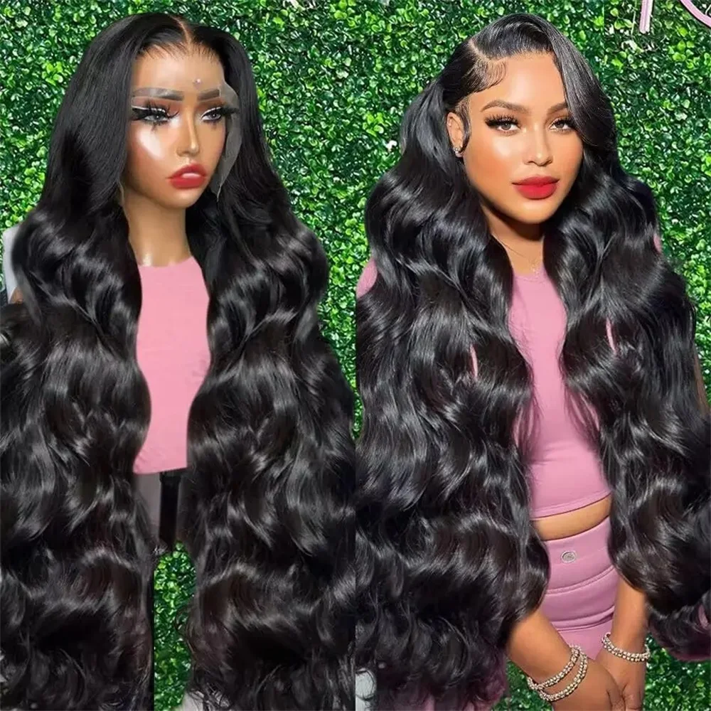 13x4 13x6 Body Wave Lace Front Wig Human Hair Wigs Pre Plucked 34 36Inch Brazilian Remy Hair 4x4 HD Transparent Lace Closure Wig