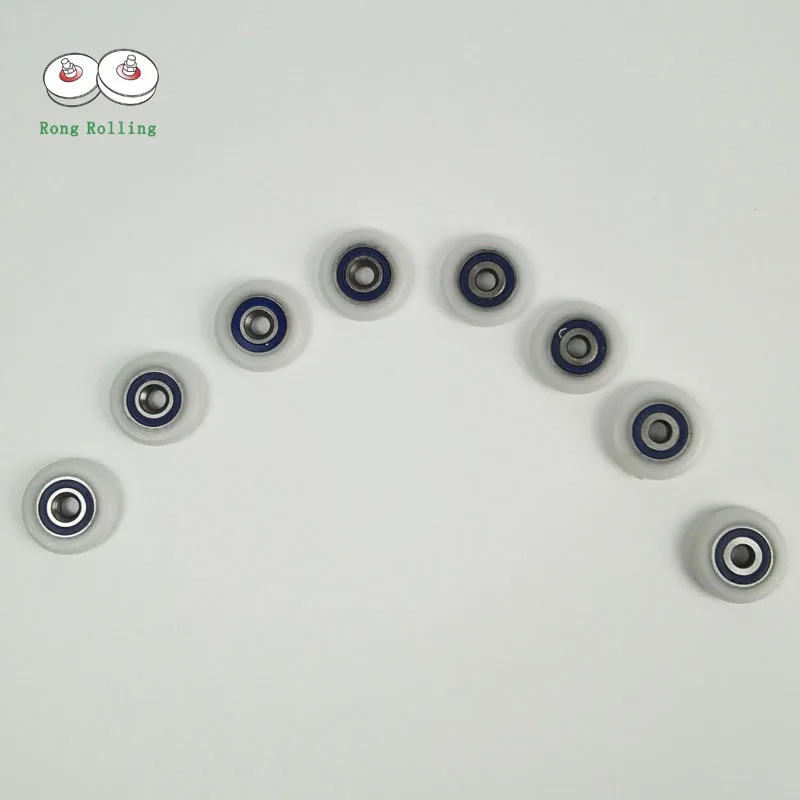 ประตูห้องน้ํา runner เลื่อนประตูห้องอาบน้ําลูกกลิ้ง/ล้อ/runner เส้นผ่านศูนย์กลางภายนอก 19 มม./20 มม./22 มม./23 มม./25 มม./27 มม.แบริ่ง bore 5 มม.