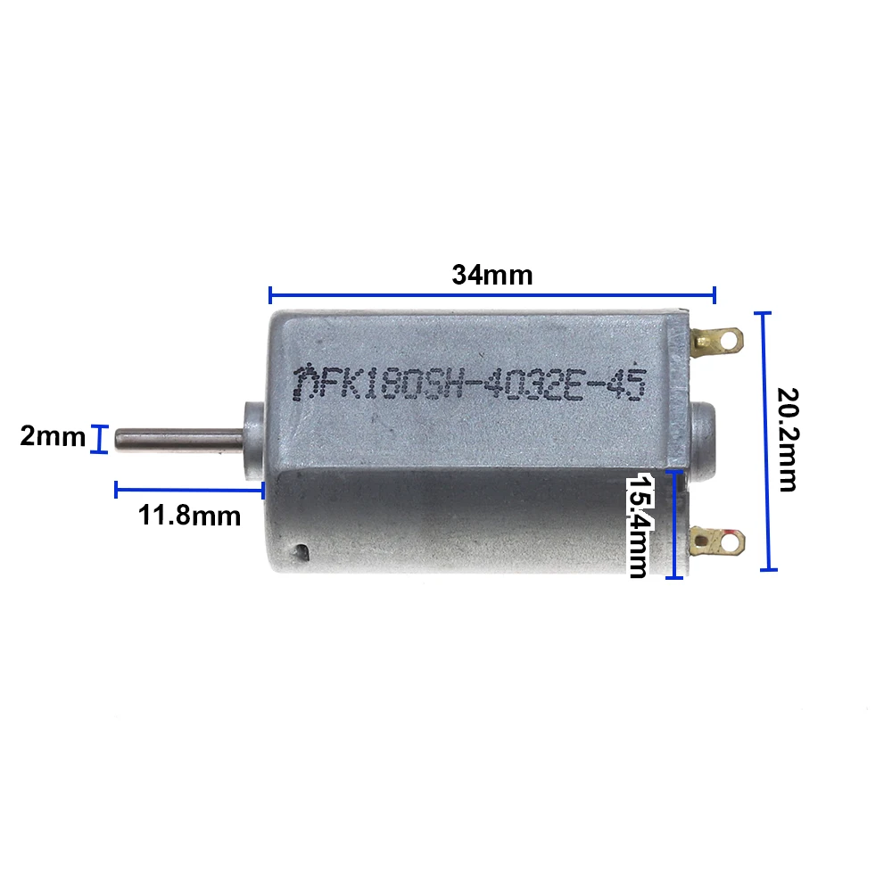 DC 3V 3.7V High Speed Carbon Brush 180 Motor Large Torque 180 Motor for Tattoo Machine RC Drone Aircraft
